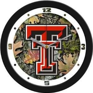  Texas Tech Red Raiders NCAA 12In Camo Wall Clock Sports 