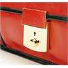 Genuine Leather Shinny Box Satchel Shoulder Bag Messenger Handbag 