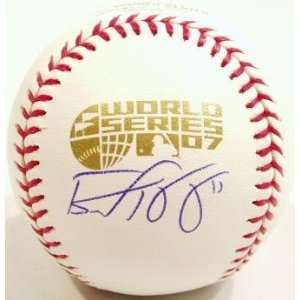 Brad Hawpe Signed 2007 World Series Baseball  Sports 