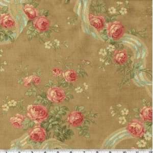  54 Wide Captured In Time Ribbons Antique Tan Fabric By 