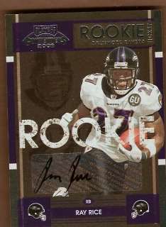 Ray Rice 2008 Contenders Auto RC #188 Ravens Signed 08  
