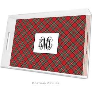  Boatman Geller Lucite Trays   Plaid Red (Large   Panel 