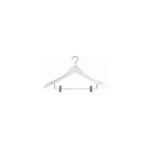  White Combination Hanger w/ Clips