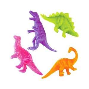  Stretch Dinos   Colors May Vary   4 pack Novelty Toys 