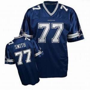 Jerseys Dallas Cowboys #77 Tyron Smith Authentic Football Blue Jersey 