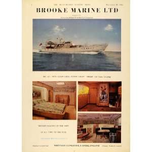  1964 Ad Brooke Marine Twin Screw Diesel Yacht Persea 
