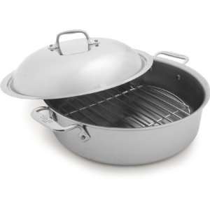  All Clad Stainless Steel French Braiser with Rack and Lid 