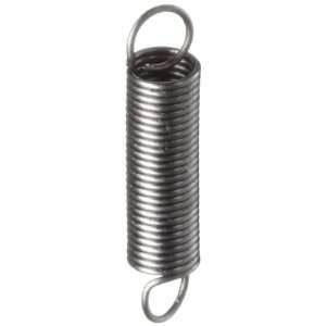  Music Wire Extension Spring, Steel, Inch, 0.063 OD, 0.007 