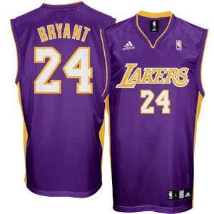  adidas Los Angeles Lakers #24 Kobe Bryant Purple Trophy 