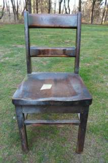 Vintage Antique Milton Bradley Wooden Childs Chair Needs TLC~SHIPPING 