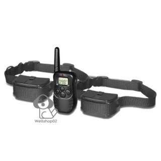 100LV Shock+Vibra Remote Control 2dogs Training Collar  