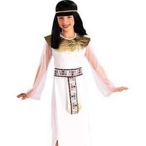   Costume Little Girls Eqyptian Cleopatra White Dress Kids Egypt Part