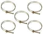 POWERTEC 70101 4 Inch Wire Hose Clamp, 5 Pack