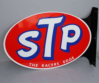 STP OIL Flange Sign Gas Station Hot Rod Drag Racing reissue  