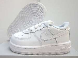 NEW BABY NIKE AIR FORCE 1 WHITE [314194 117] TODDLERS  