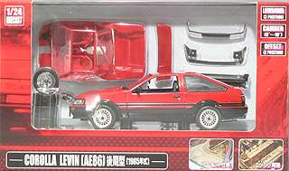 Aoshima DISM 74350 Toyota Corolla Levin AE86 Red 1/24 scale  