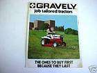 Gravely Lawn & Garden Tractors Brochure Poster Style