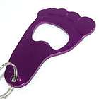 Foot Design Key Chain Can / Bottle Opener Diecast Purpl  