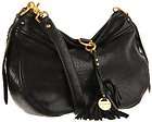 juicy couture olympia leather hobo shoulder bag in blac expedited