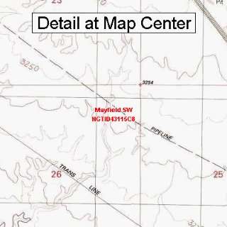  USGS Topographic Quadrangle Map   Mayfield SW, Idaho 