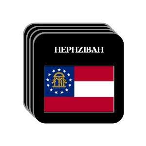  US State Flag   HEPHZIBAH, Georgia (GA) Set of 4 Mini 