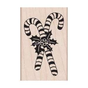 com Hero Arts Mounted Rubber Stamps Candy Canes; 2 Items/Order Arts 