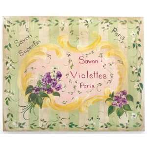  Green Savon Des Violette Rectangle Bath Plaque
