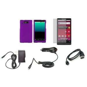 Motorola Triumph (Virgin Mobile) Premium Combo Pack   Purple 