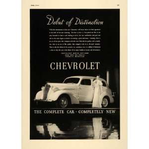  1937 Ad General Motors Chevrolet Motorcars Woman White 