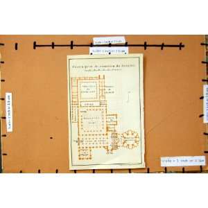  Map 1913 Plan Planta Geral Mosteiro Batalha Spain