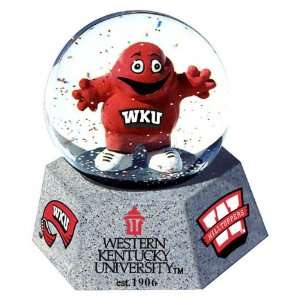 Western Kentucky Hilltoppers Mascot Musical Water Globe with Hexagonal 
