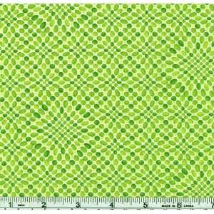  45 Wide Belize Wavy Dots Green Fabric By The Yard Arts 