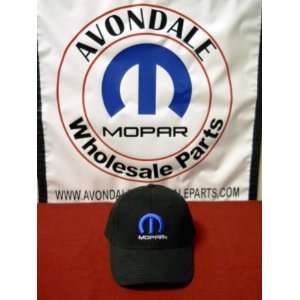 Mopar Logo Hat Black Adjustable OEM