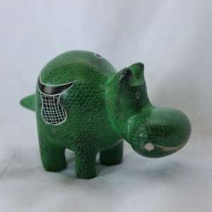  Colored African Hippo figurine 