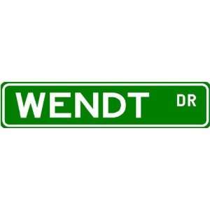 WENDT Street Name Sign ~ Family Lastname Sign ~ Gameroom, Basement 