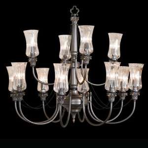 Waterford Crystal Whittaker Chandelier 12 Arm   Oil Rubbed Bronze 