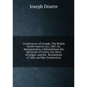  Constitution of Canada The British North America Act 