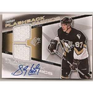   Sidney Crosby Signed Game Used Jersey Card   Autographed NHL Jerseys