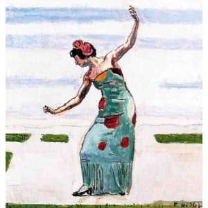   Made Oil Reproduction   Ferdinand Hodler   24 x 26 inches   ballerina