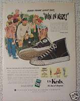 1951 VINTAGE OLD AD KEDS SNEAKERS FRANK LEAHY NOTRE DAM  
