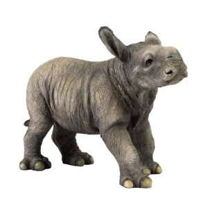  Standing Baby Rhino Sculpture