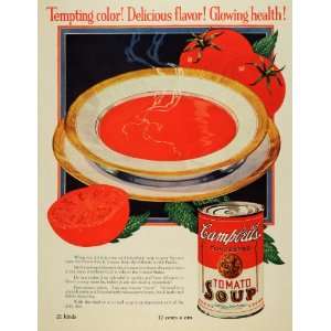   Condensed Canned Tomato Soup Bowl   Original Print Ad