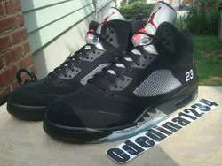 New Nike Air Jordan 5 Retro Size Sz 12 Black Metallic V  
