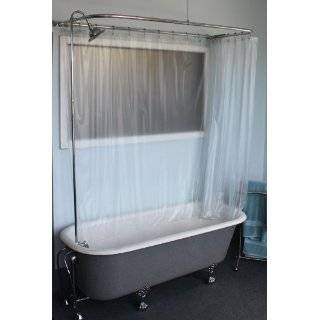   Mounted Shower Curtain Rod Add a Shower with Chrome Bell Shower Head