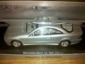 Spark Mercedes CL 500 Silver Euro Dealer 143 Rare Jem  