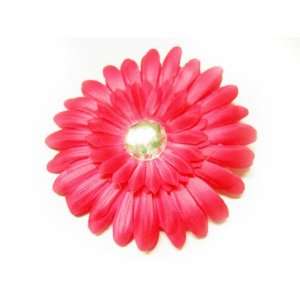 Hot Pink 4 Large Gerbera Daisy Flower Hair Clip Hair Accessories For 
