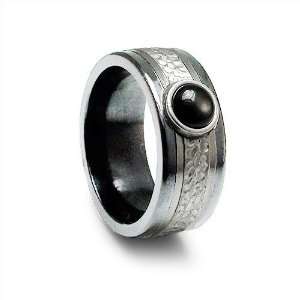  Edward Mirell Mediterranean Gray Titanium Ring, 10.5 