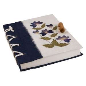 Blue Petal Handmade Journal (13cm x 15cm)