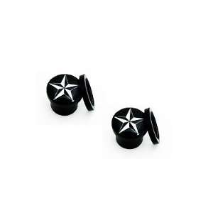   Nautical Star Gauge Earring 6mm (2G)   Fashion Plugs (1 Pair) Jewelry