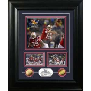   Brady NFL TD Record 24KT Gold Coin Marquee Photo Mint 